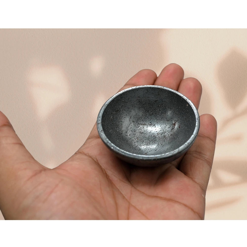 Hematite Crystal Bowl - 2 Inch