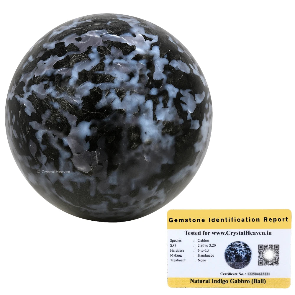Indigo Gabbro Sphere (2 Inch)