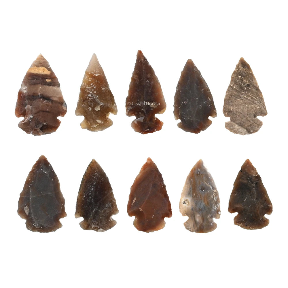 Fancy Jasper Arrowhead - 1" to 1.5" (20 Pieces)