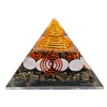 Money Magnet Pyramid - Shree Yantra, Gomati Chakra, Rudraksha, Pyrite