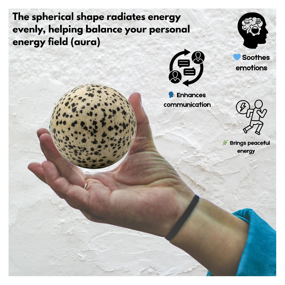 Dalmatian Jasper Sphere (2 Inch)