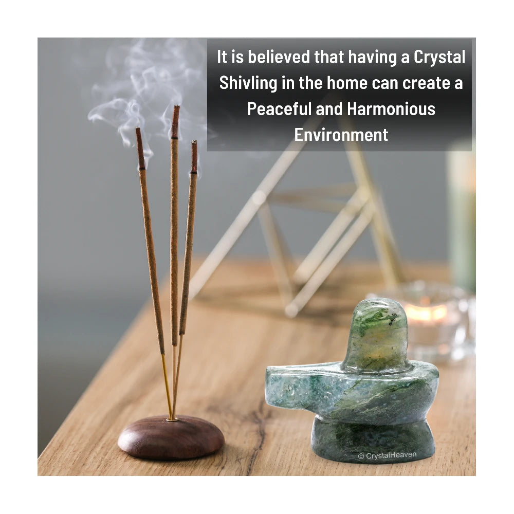 Moss Agate Shivling