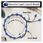 Lapis Lazuli Anklet (Hand Knotted)