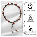 Red Tiger Eye Anklet (Hand Knotted)