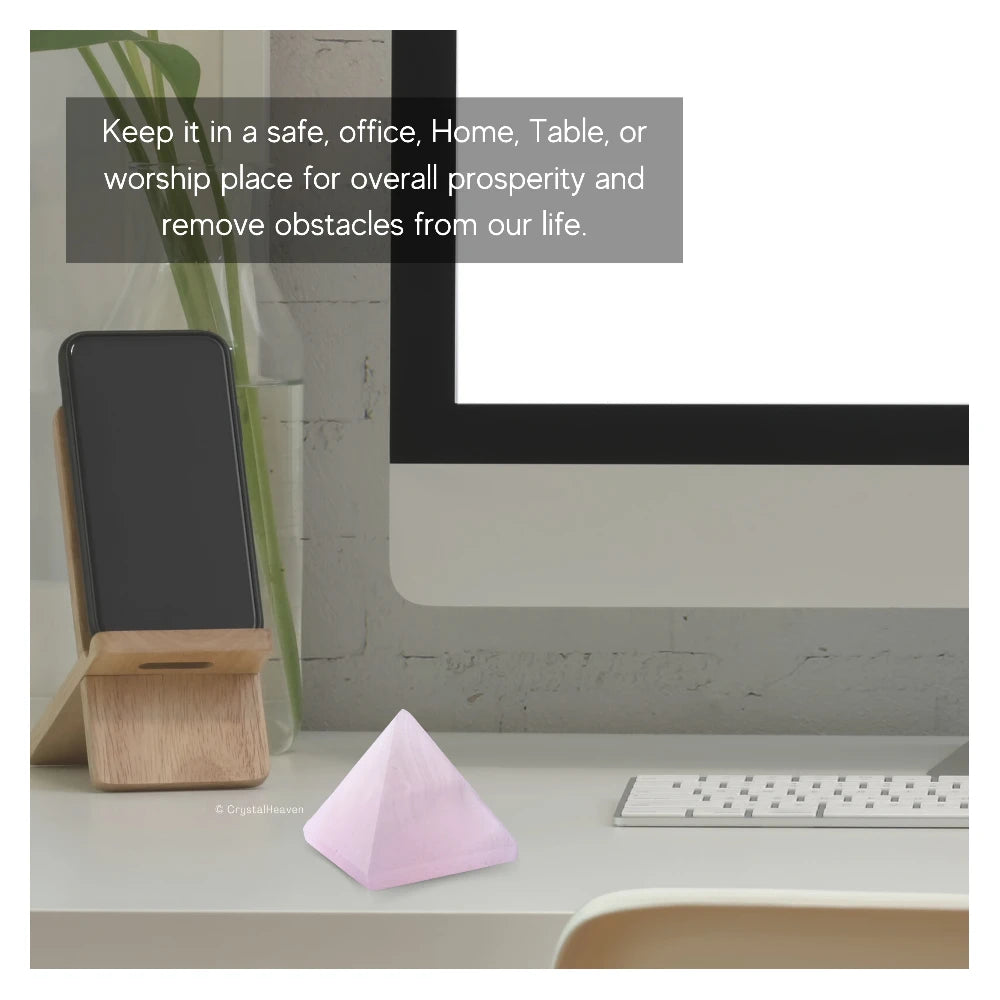 Pink Calcite Pyramid (1.5 Inch)