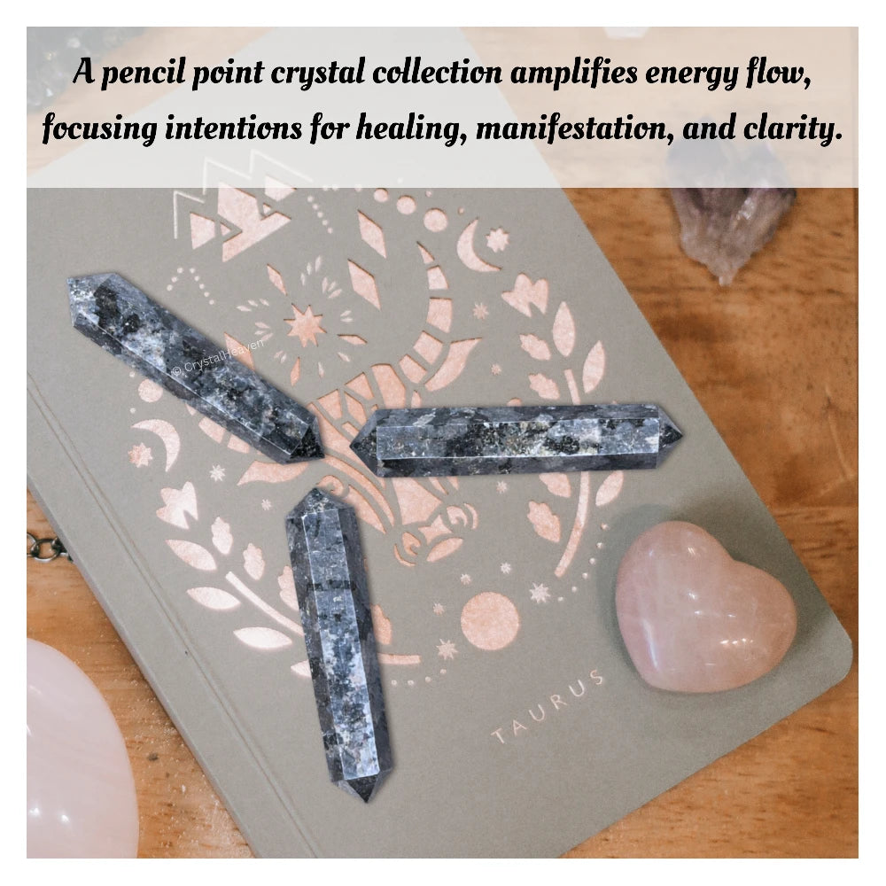 Larvikite Pencil Points (Double Terminated)