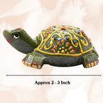 Vesuvianite Crystal Gemstone Hand Painted Tortoise (2-3 Inch)