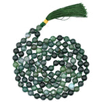 Moss Agate Japa Mala (Hand Knotted)