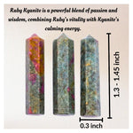Ruby Kyanite Pencil Points (Set of 3)