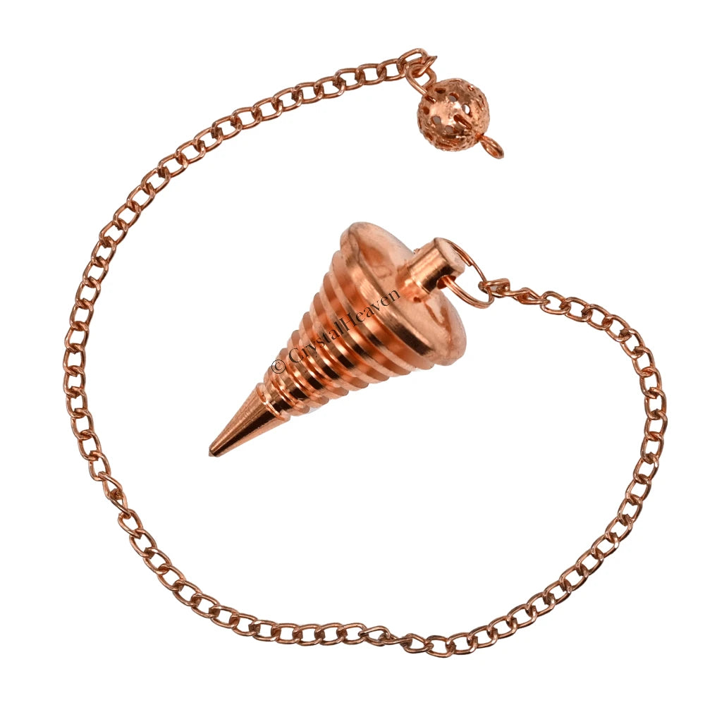 Metal Brass Pendulum - Copper Cone Vertical Hard Coil (MP104)
