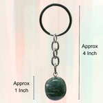Moss Agate Crystal Keychain (Tumbled)