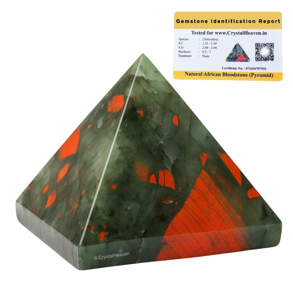 African Bloodstone Pyramid (2 Inch)