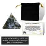 Moss Agate Pyramid (1 Inch)