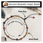 Mookaite Anklet (Hand Knotted)