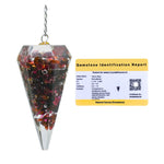 Garnet Crystal Orgone Pendulum