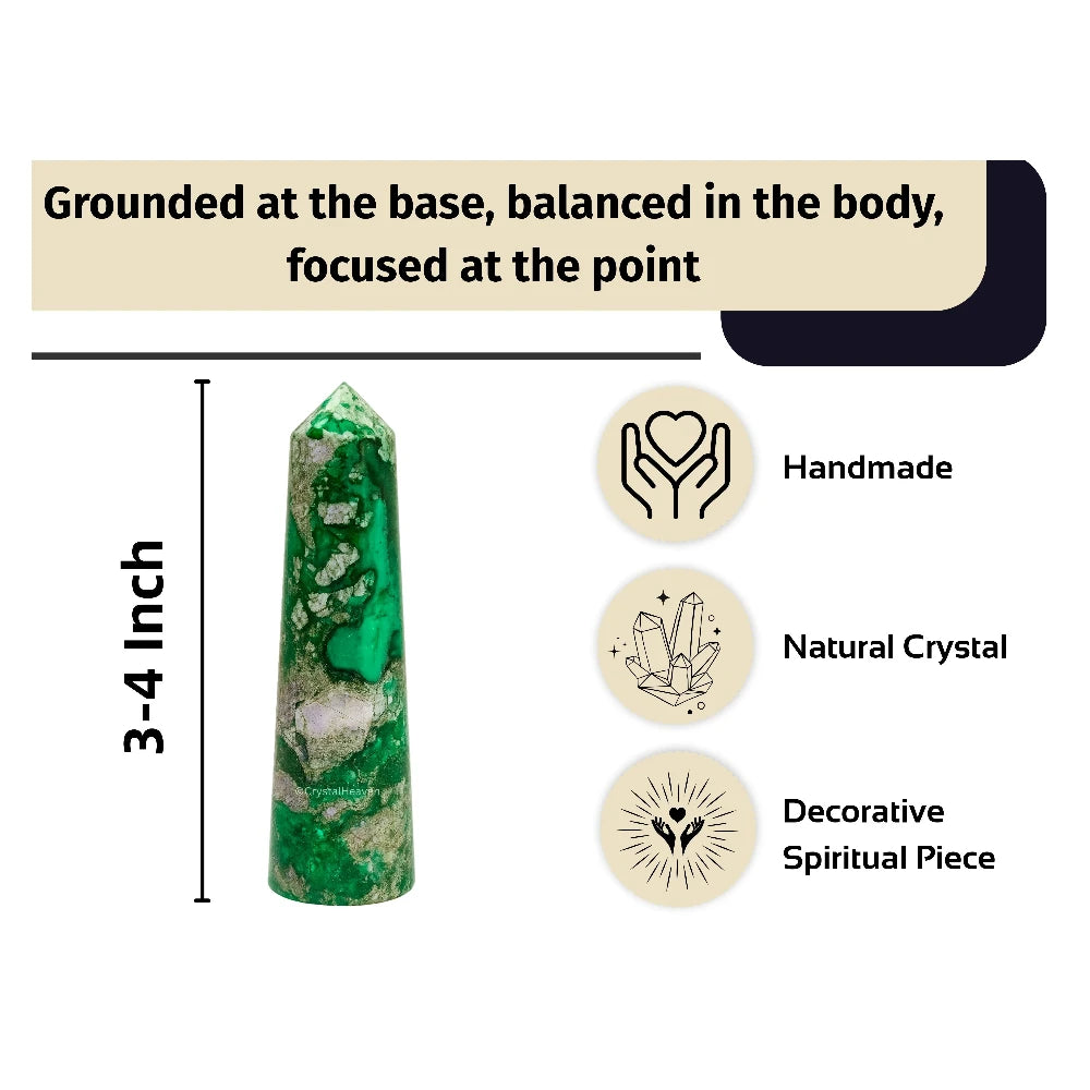Variscite Crystal Tower (3" to 4" inch)
