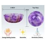 Amethyst Crystal Bowl - 3 Inch
