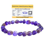 Amethyst Tumbled Bracelet (Elastic)