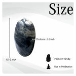 Iolite Palm Stone