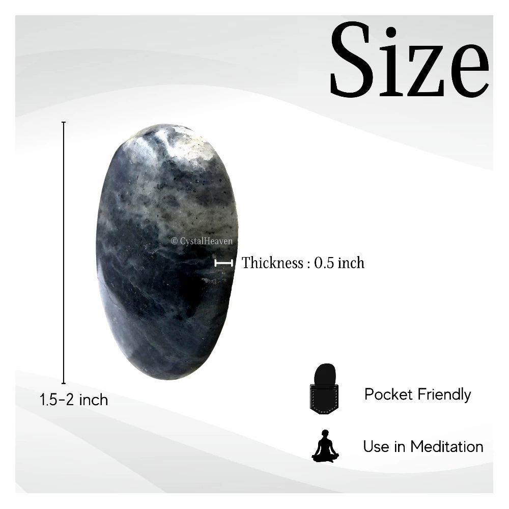 Iolite Palm Stone