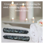Larvikite Wand (Faceted)
