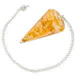 Citrine Onyx Crystal Orgone Pendulum