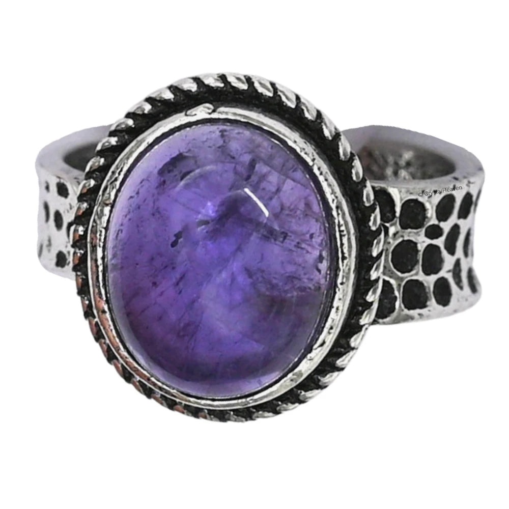 Amethyst Ring (Silver/Oval)