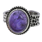 Amethyst Ring (Silver/Oval)