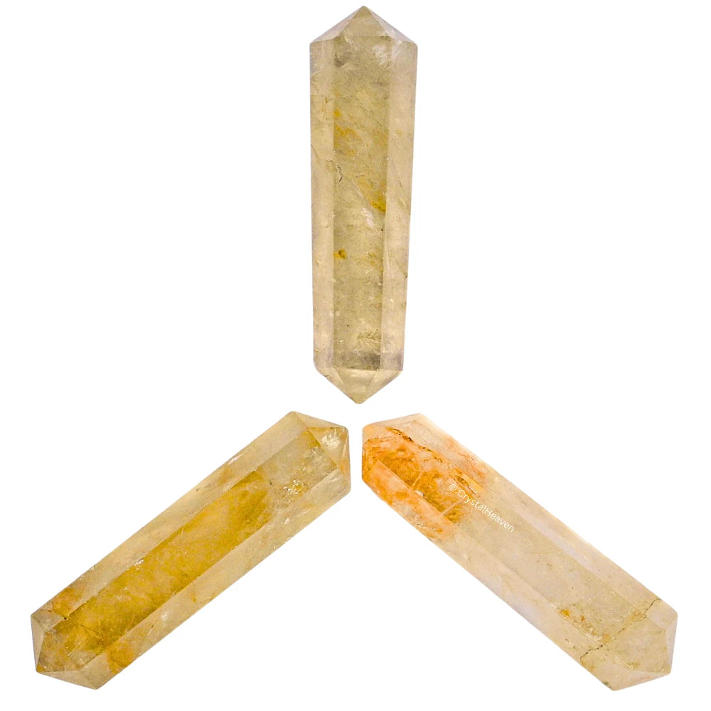 Citrine Pencil Points (Double Terminated) (Set of 3)