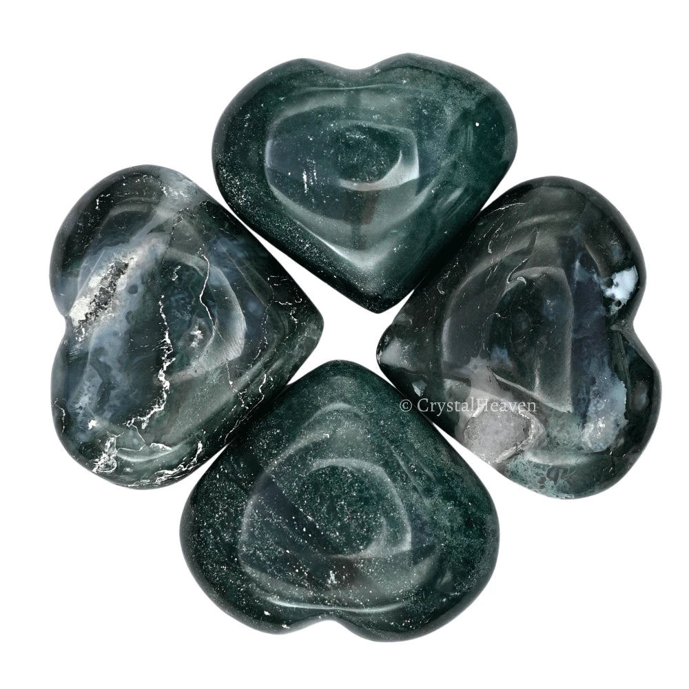 Moss Agate Heart
