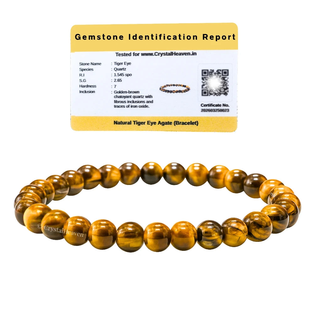 Tiger Eye Healing Crystal Bracelets - 6mm Beads
