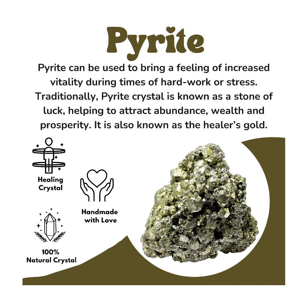 Raw Pyrite Crystals (2 Pieces)