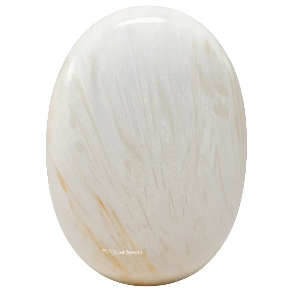 Scolecite Palm Stone