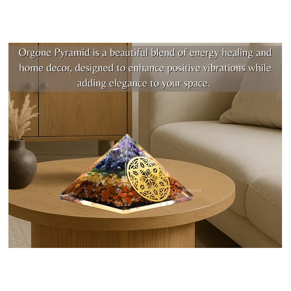 7 Chakra Orgone Pyramid (Star Of David)