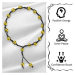 Golden Hematite Anklet (Hand Knotted)
