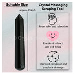 Black Tourmaline Wand (Faceted)