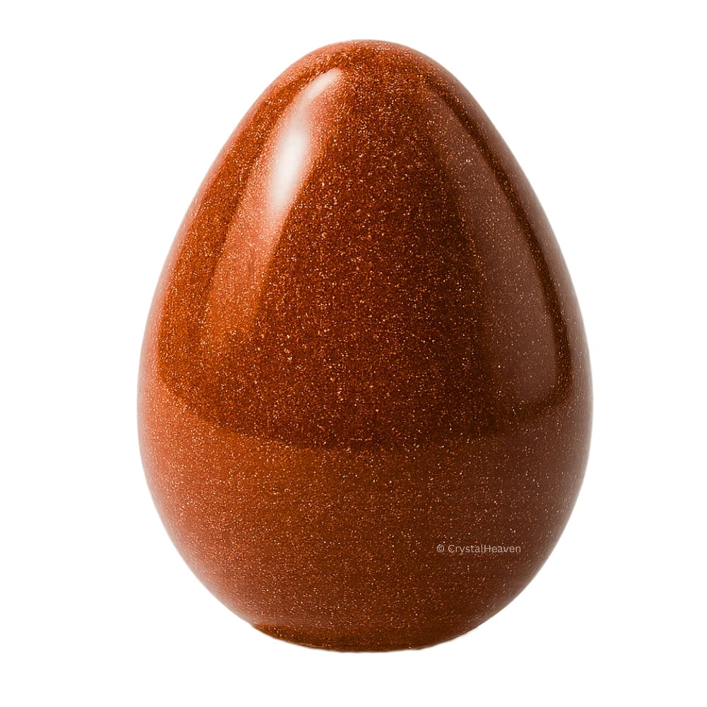 Red Goldstone Crystal Egg Stone