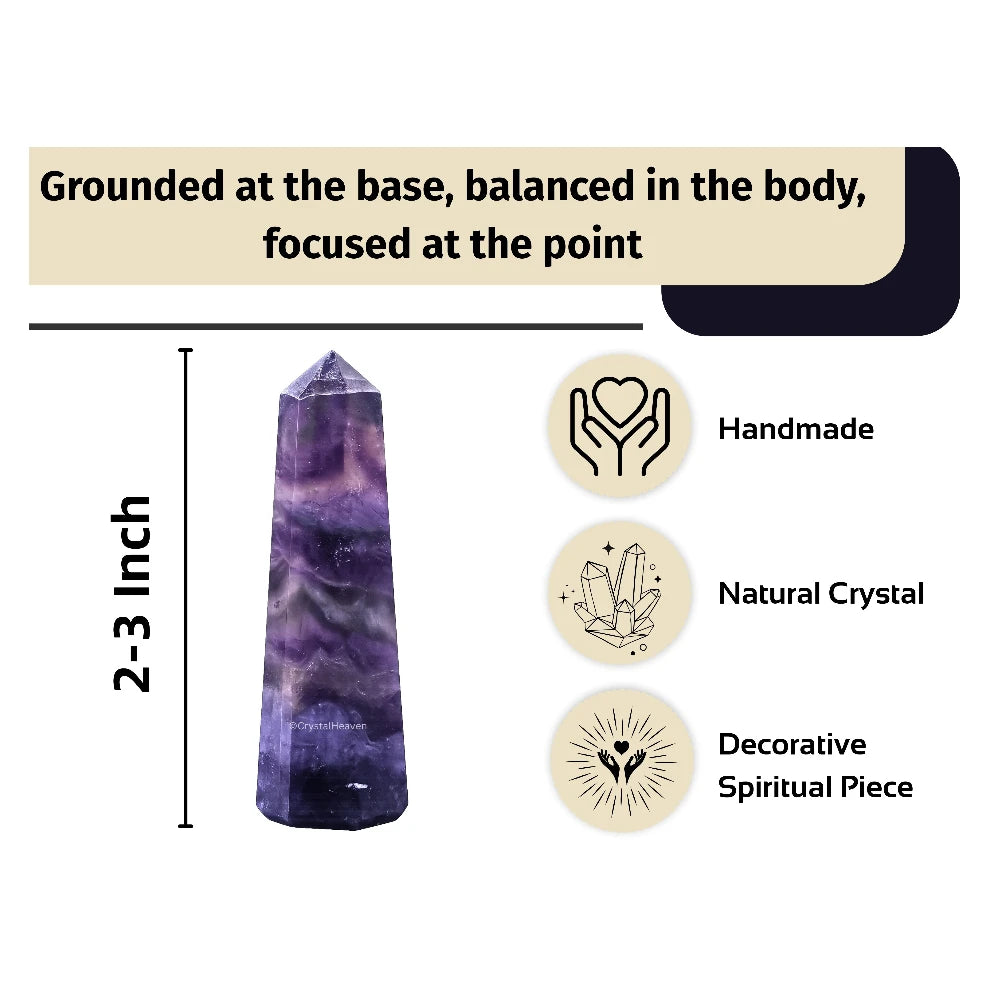 Purple Fluorite Tower (2" to 3" inch) 