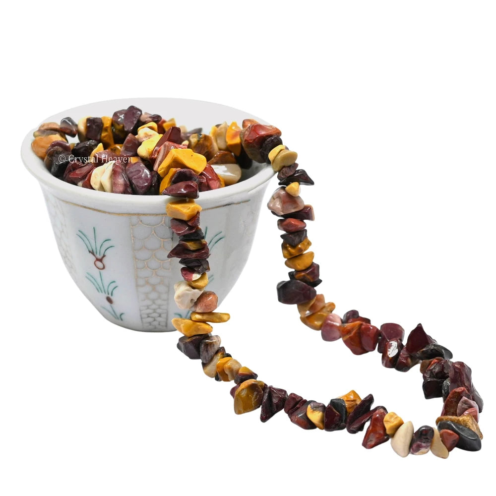 Mookaite Chips - Pre Drilled