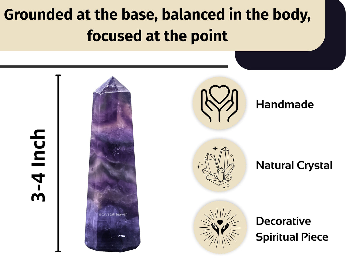 Purple Fluorite Tower (2" to 3" inch) 
