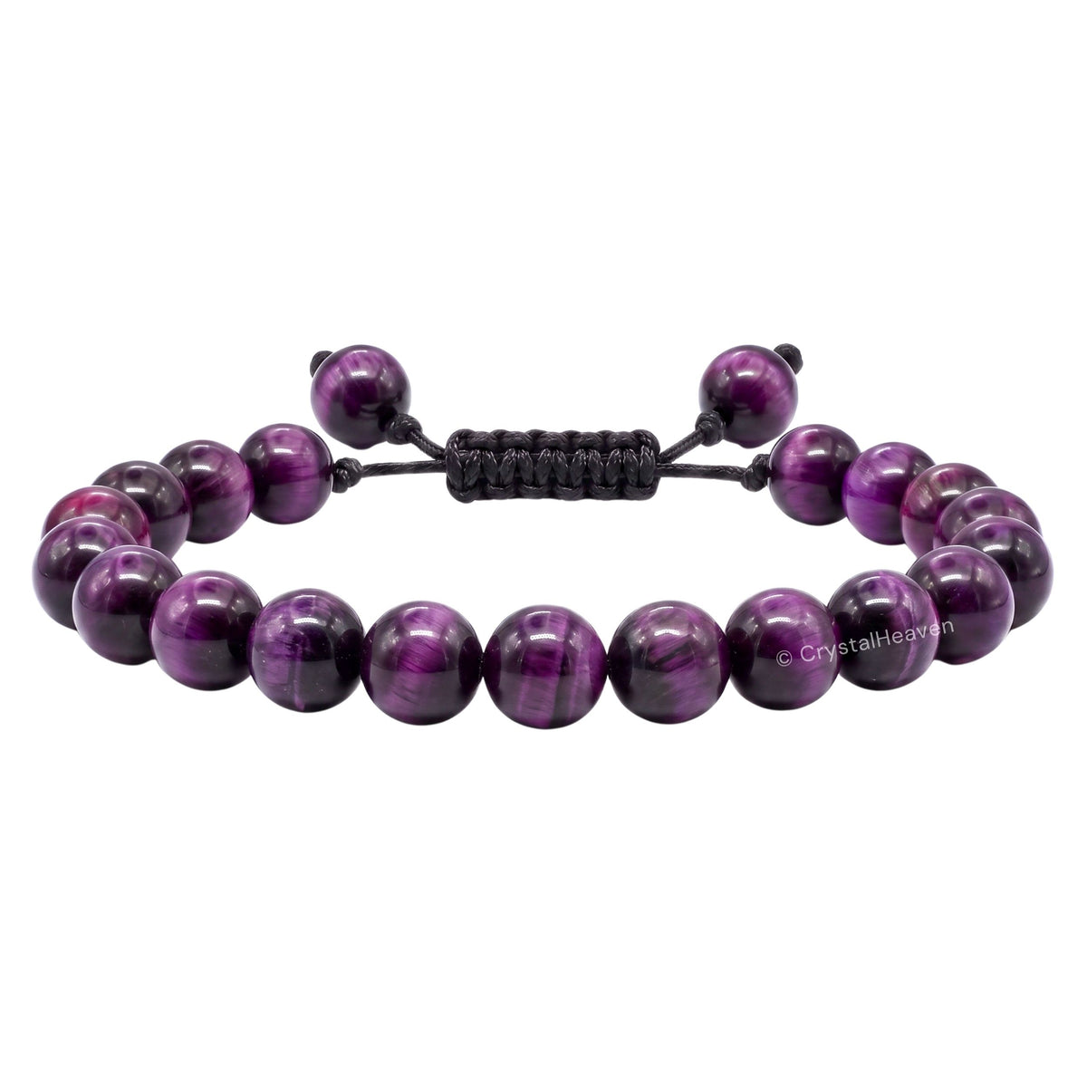 Purple Tiger Eye Bracelet (Adjustable)
