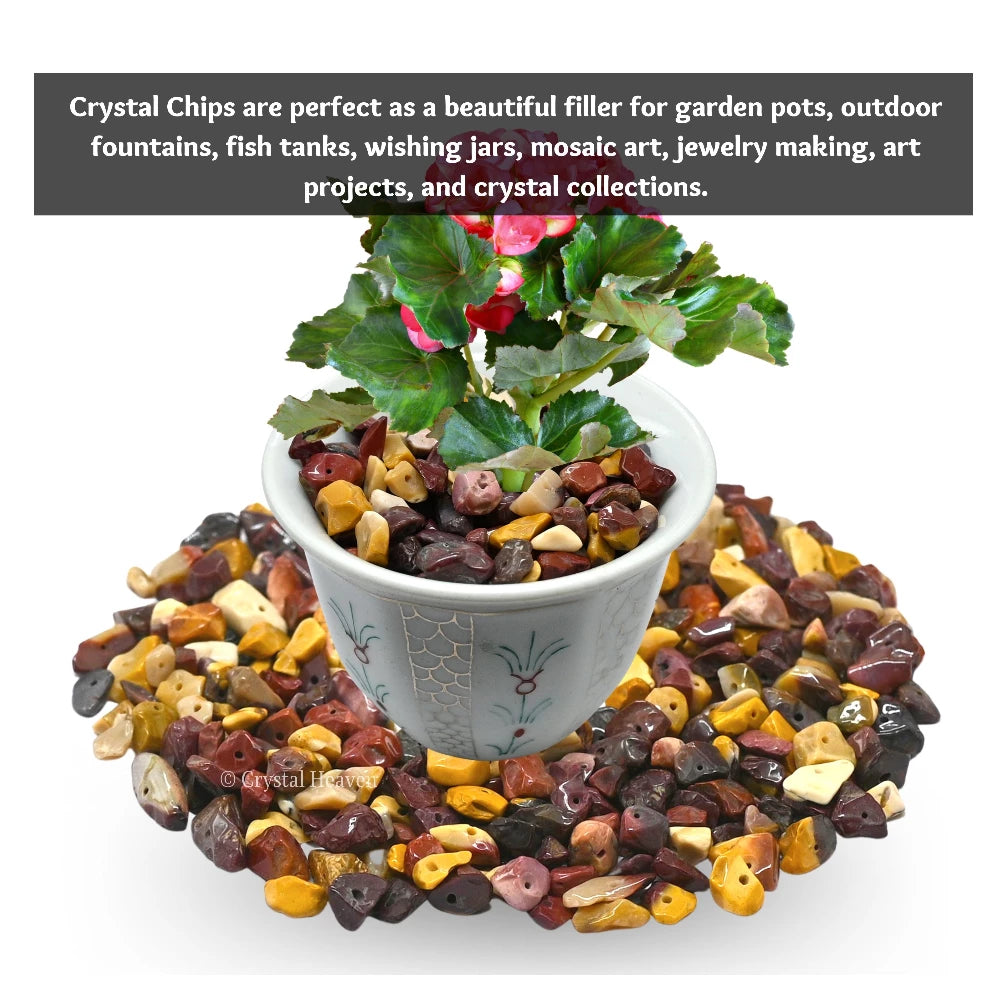 Mookaite Chips - Pre Drilled