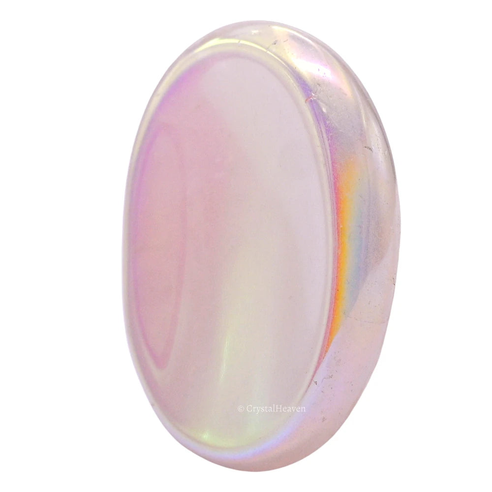 Angel Aura Rose Quartz Worry Stone
