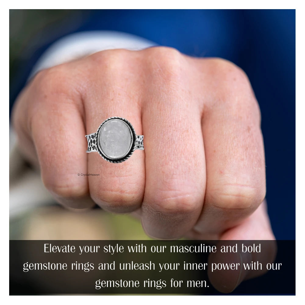 Clear Quartz Ring (Silver/Oval)