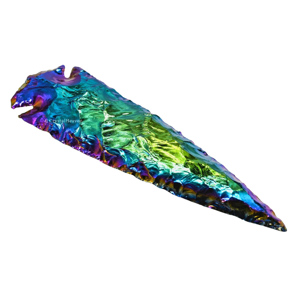 Titanium Aura Quartz Arrowhead - 6" to 7"