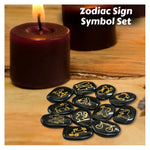 Black Agate Pagan Wiccan Stones (Set of 12)