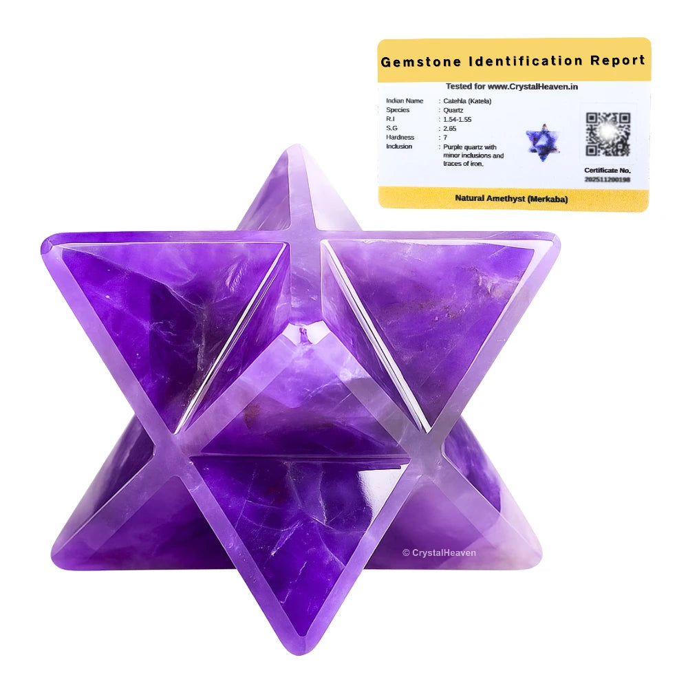 Amethyst Crystal Merkaba (35-45 mm)