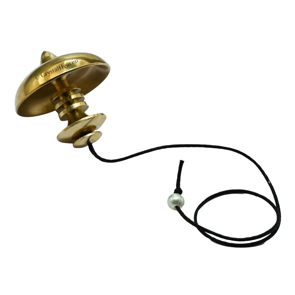 Metal Brass Pendulum - Gold UFO Large (MP113)