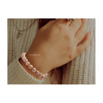 Peach Moonstone Bracelet (Elastic)