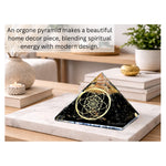 Shungite Orgone Pyramid (Seed Of Life)